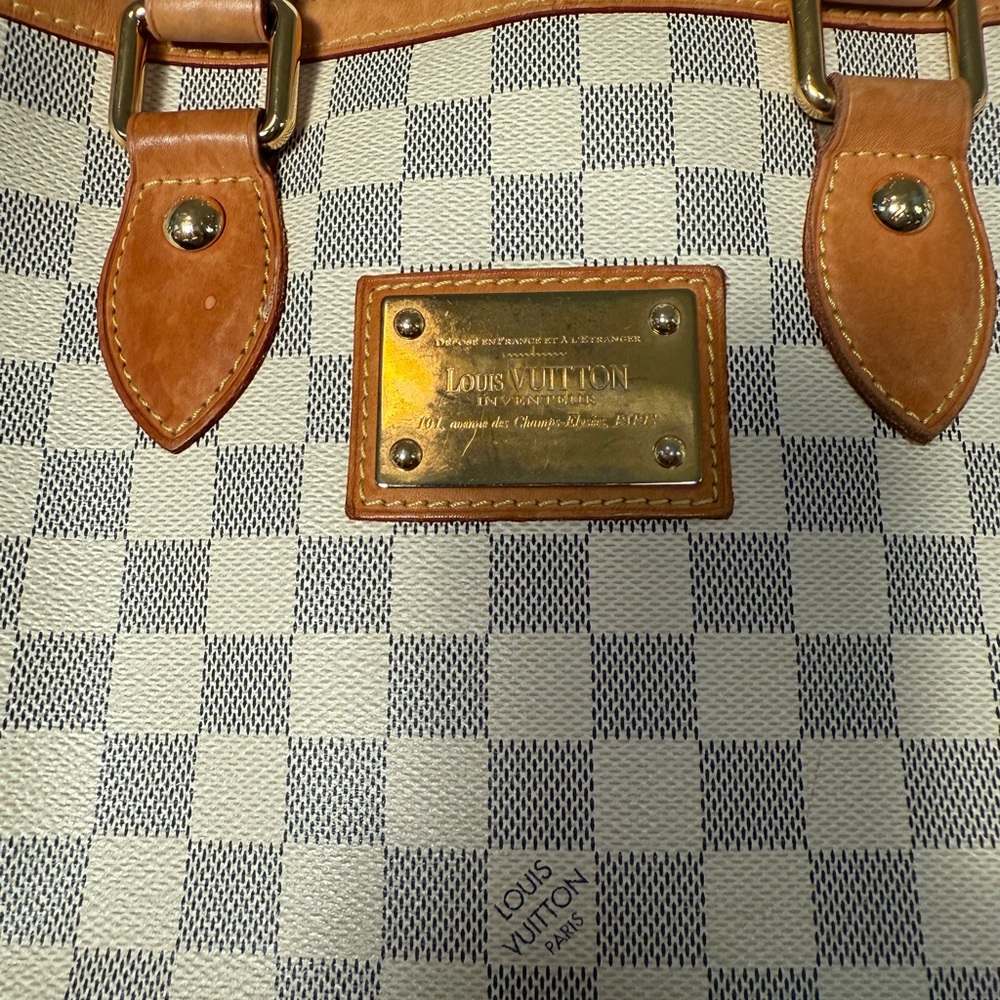 LOUIS VUITTON DAMIER AZUR HAMPSTEAD PM w/Dust Bag and Authentication, VGUC - Picture 3 of 17